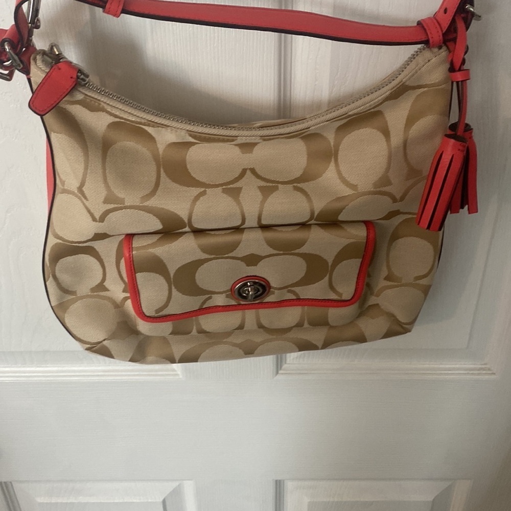 Coach Shoulder & crossbody Canvas Signature Logo purse - Picture 3 of 16